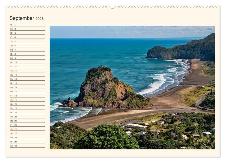 Produktbild: Neuseeland - atemberaubend sch&ouml;n (hochwertiger Premium Wandkalender 2026 DIN A2 quer), Kunstdruck in Hochglanz