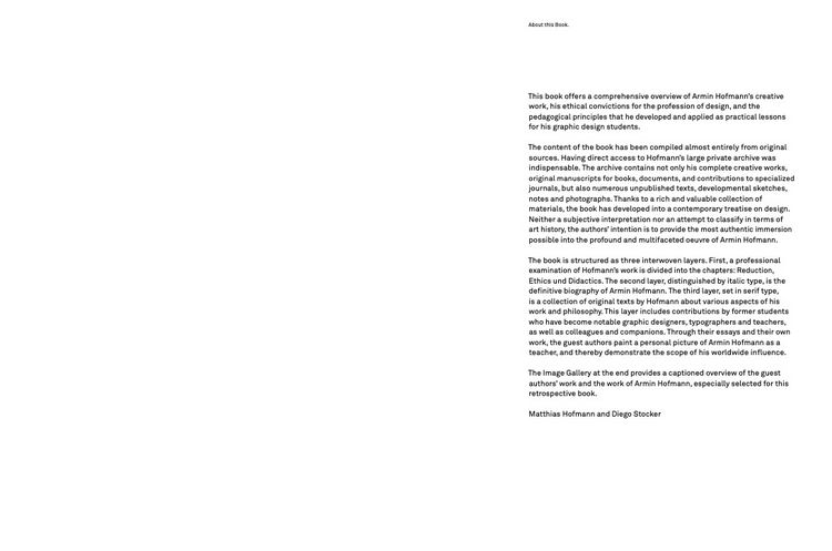 Produktbild: Armin Hofmann. Reduction. Ethics. Didactics.