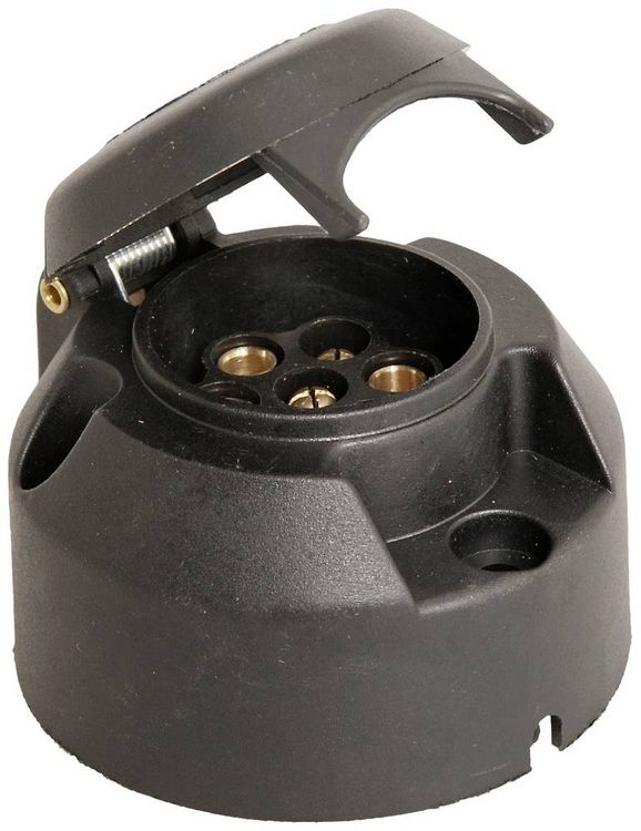 Produktbild: HP Autozubeh&ouml;r 28255 Anh&auml;nger-Steckdose [Steckdose 7polig - Stecker 7polig] Kunststoff