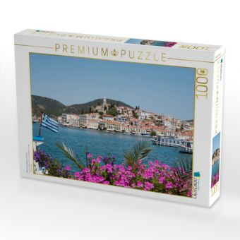 Produktbild: CALVENDO Puzzle Blick von Galatas auf Poros | 1000 Teile Lege-Gr&ouml;&szlig;e 64x48cm Foto-Puzzle f&uuml;r gl&uuml;ckliche Stunden