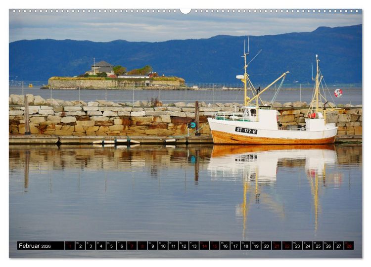Produktbild: Bergen - Kirkenes - Bergen mit dem Postschiff (hochwertiger Premium Wandkalender 2026 DIN A2 quer), Kunstdruck in Hochglanz
