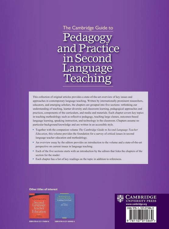 Produktbild: The Cambridge Guide to Pedagogy and Practice in Second Language Teaching