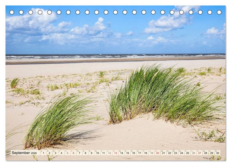 Produktbild: NORDERNEY Bezaubernde Nordseeinsel (Tischkalender 2026 DIN A5 quer), CALVENDO Monatskalender