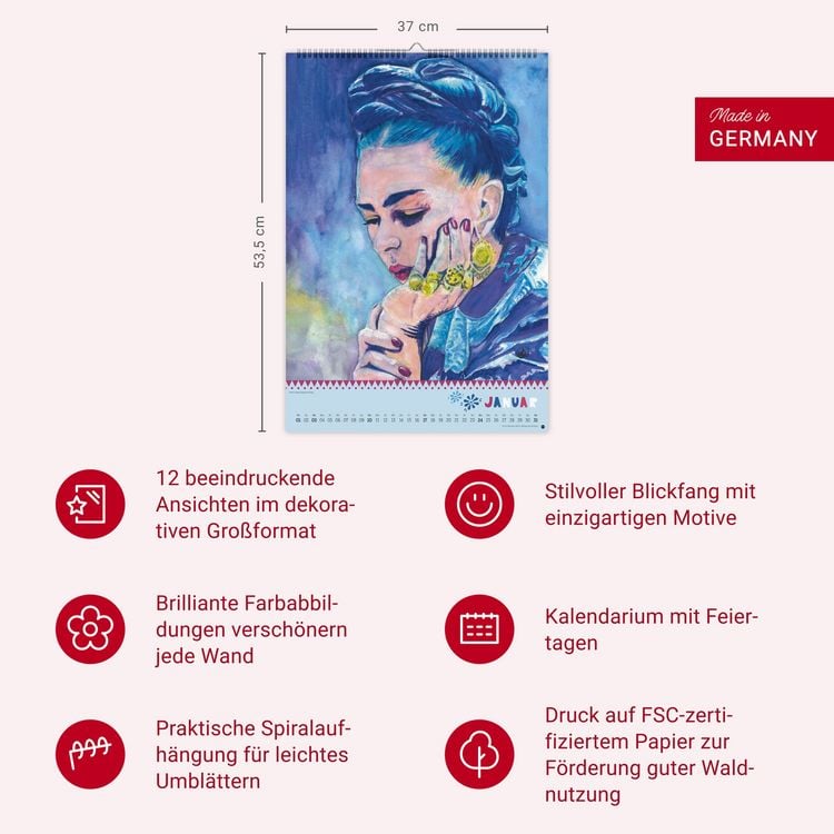 Produktbild: Frida Posterkalender 2027
