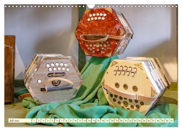 Produktbild: Concertina und Bandoneon (Wandkalender 2026 DIN A3 quer), CALVENDO Monatskalender