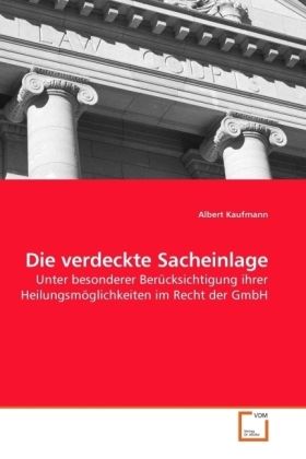 Produktbild: Kaufmann, A: Die verdeckte Sacheinlage