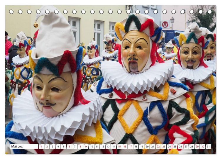 Produktbild: Fasnet in Oberschwaben und auf der Alb (Tischkalender 2027 DIN A5 quer), CALVENDO Monatskalender
