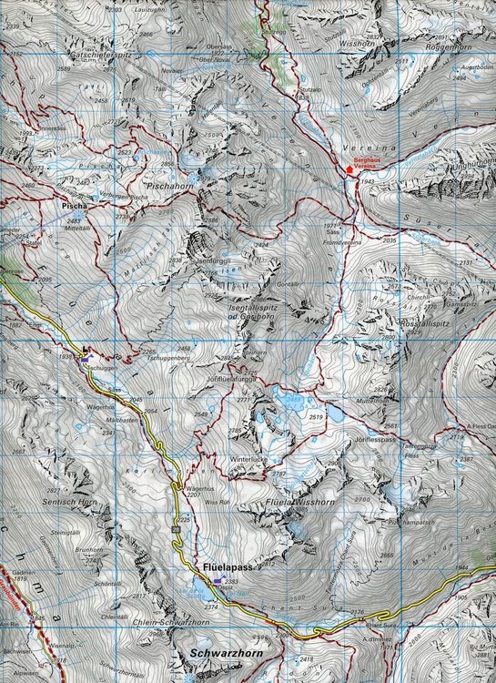 Produktbild: Davos - St. Moritz / Oberengadin 36 Wanderkarte 1:40 000 matt laminiert