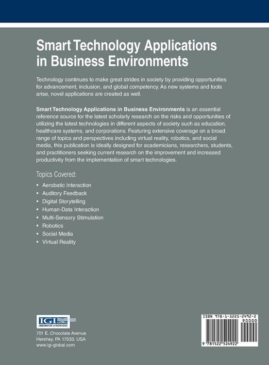 Produktbild: Smart Technology Applications in Business Environments