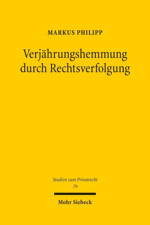 Produktbild: Verj&auml;hrungshemmung durch Rechtsverfolgung