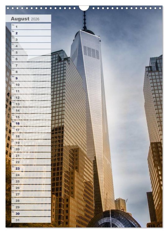 Produktbild: New York - Manhattan (Wandkalender 2026 DIN A3 hoch), CALVENDO Monatskalender