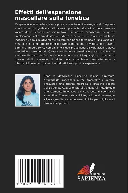 Produktbild: Effetti dell'espansione mascellare sulla fonetica