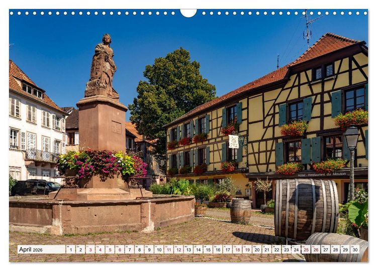 Produktbild: Die Els&auml;sser Weinstra&szlig;e (Wandkalender 2026 DIN A3 quer), CALVENDO Monatskalender