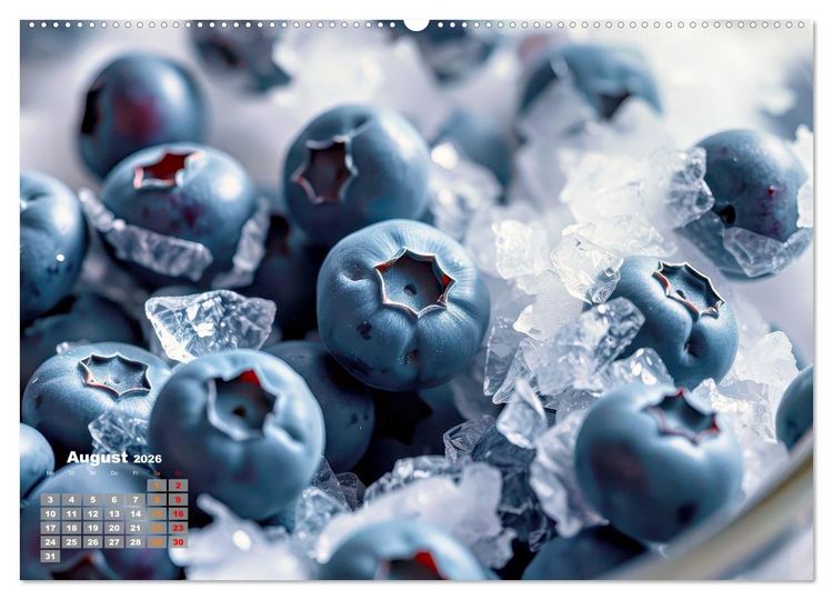 Produktbild: Superfood Blaubeeren und Erdbeeren (Wandkalender 2026 DIN A2 quer), CALVENDO Monatskalender