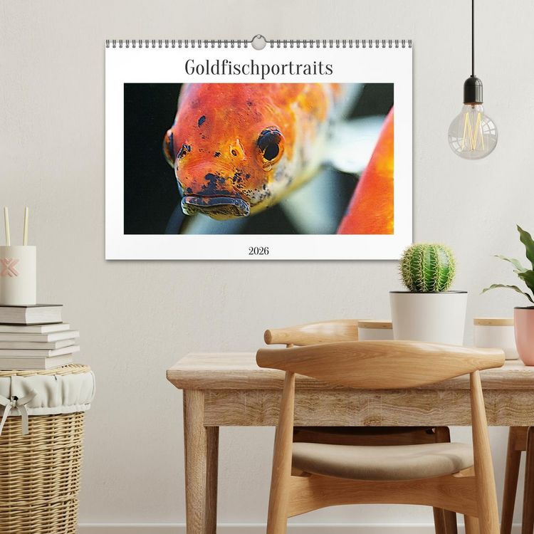 Produktbild: Goldfischportraits (Wandkalender 2026 DIN A3 quer), CALVENDO Monatskalender