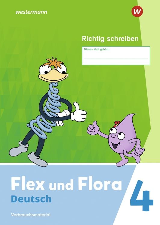 Produktbild: Flex und Flora 4. Heft Richtig schreiben (Druckschrift) Verbrauchsmaterial