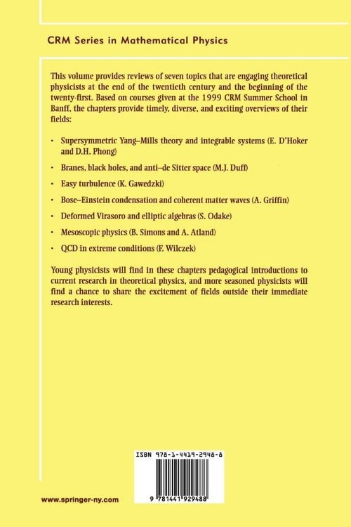 Produktbild: Theoretical Physics at the End of the Twentieth Century