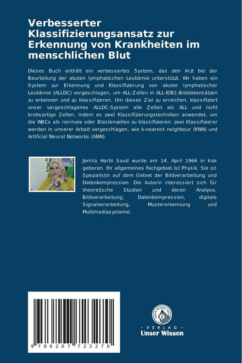 Produktbild: Verbesserter Klassifizierungsansatz zur Erkennung von Krankheiten im menschlichen Blut