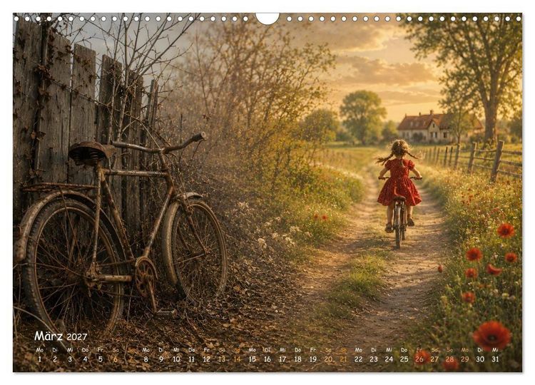 Produktbild: Wenn die Zeit so schnell vergeht,.... dann kommen Erinnerungen und W&uuml;nsche. (Wandkalender 2027 DIN A3 quer), CALVENDO Monatskalender
