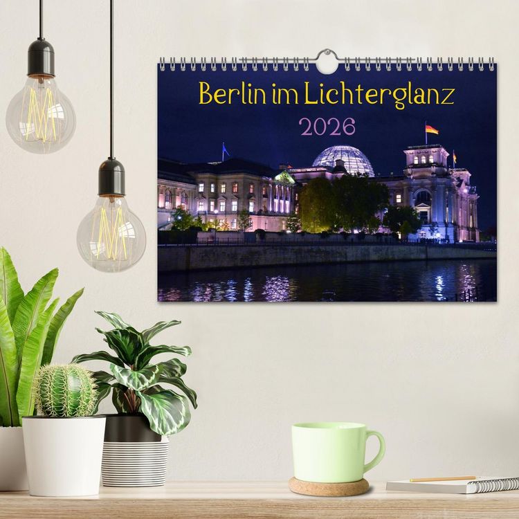 Produktbild: Berlin im Lichterglanz 2026 (Wandkalender 2026 DIN A4 quer), CALVENDO Monatskalender