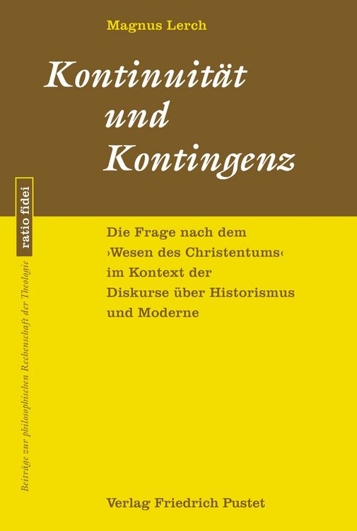 Produktbild: Kontinuit&auml;t und Kontingenz