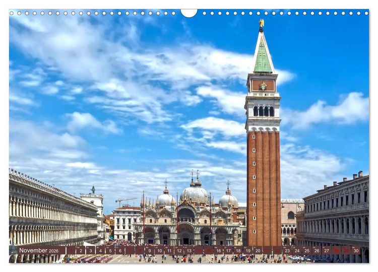 Produktbild: In Sehnsucht Dein Venedig (Wandkalender 2026 DIN A3 quer), CALVENDO Monatskalender