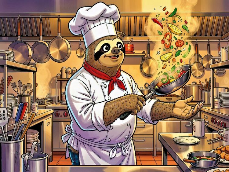 Produktbild: CALVENDO Puzzle Ein Motiv aus dem Kalender Lustiges Faultier im Beruf - Comic | 1000 Teile Lege-Gr&ouml;&szlig;e 64x48cm Foto-Puzzle f&uuml;r gl&uuml;ckliche Stunden