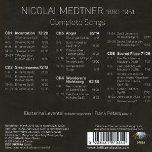Produktbild: Medtner:Complete Songs