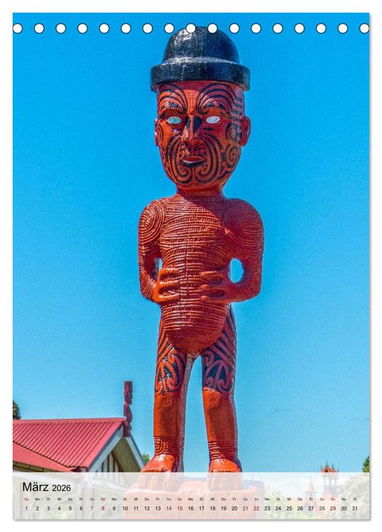 Produktbild: Neuseeland und die Cook Islands - Inseltr&auml;ume und Bergwelten (Tischkalender 2026 DIN A5 hoch), CALVENDO Monatskalender