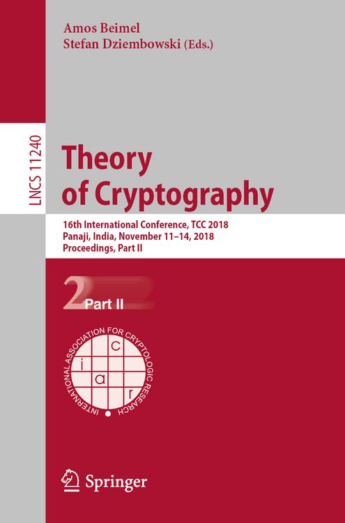 Produktbild: Theory of Cryptography