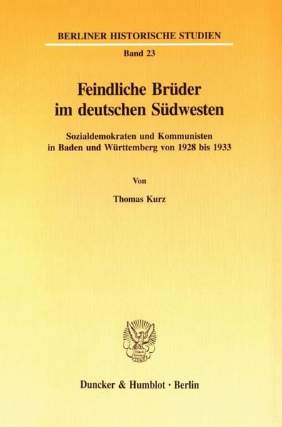 Produktbild: Feindliche Br&uuml;der im deutschen S&uuml;dwesten.