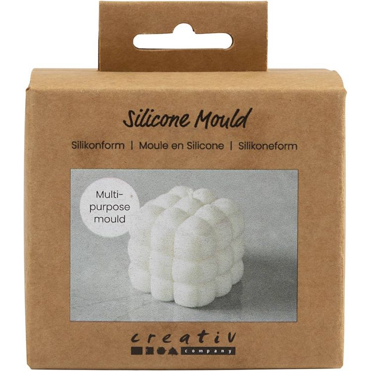 Produktbild: Creativ Company Silikonform, Quadrat mit Seifenblasen, H 5 cm, B 6 cm, 125 g, 1 Stk