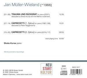 Produktbild: Jan M&uuml;ller-Wieland: Piano Works