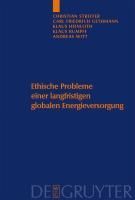Produktbild: Ethische Probleme einer langfristigen globalen Energieversorgung