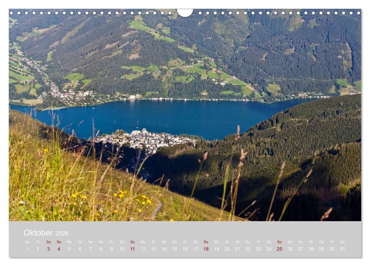 Produktbild: Gr&uuml;&szlig;e aus Zell am See (Wandkalender 2026 DIN A3 quer), CALVENDO Monatskalender