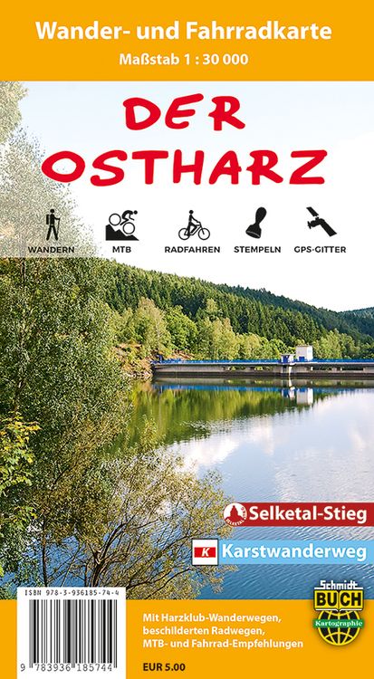 Produktbild: Ostharz 1 : 30 000 Wander- und Fahrradkarte
