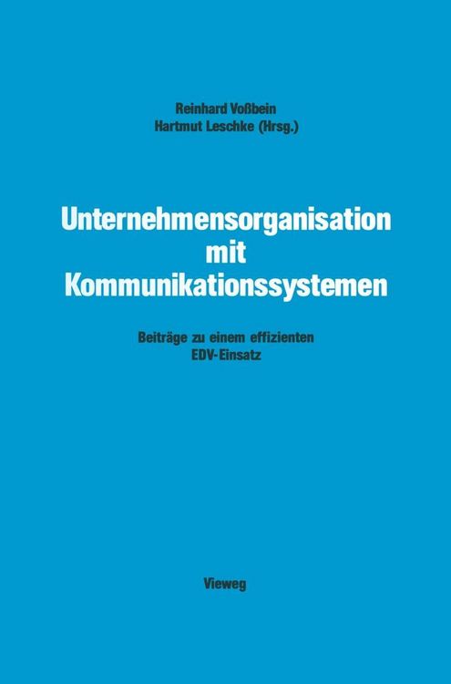 Produktbild: Unternehmensorganisation mit Kommunikationssystemen