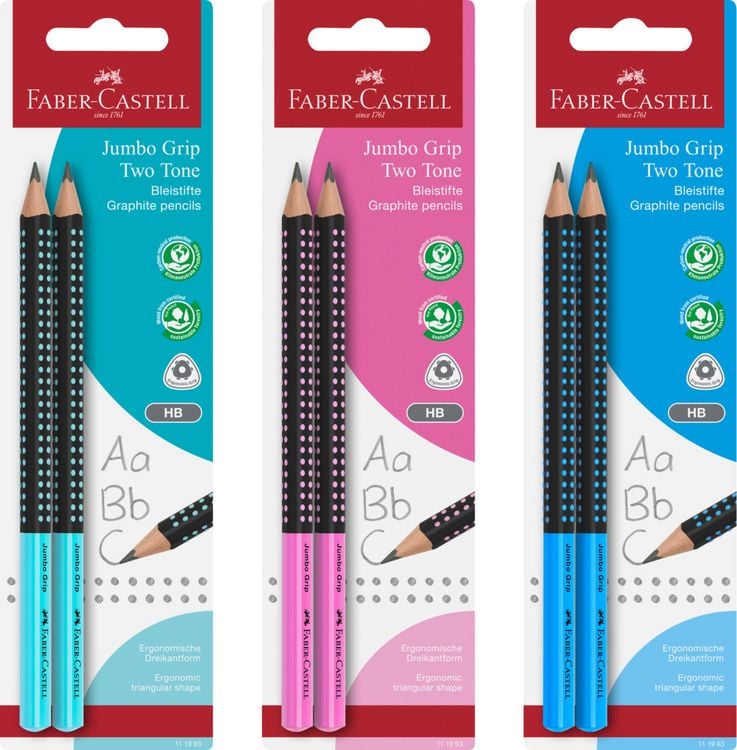 Produktbild: Faber-Castell Bleistift Jumbo Grip Two Tone 2xBS BK