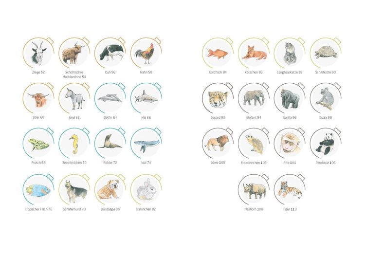 Produktbild: Tiere zeichnen in 10 Minuten. 50 Tiere schnell und naturgetreu gezeichnet