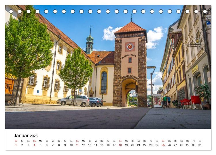 Produktbild: Villingen-Schwenningen - Impressionen einer Stadt (Tischkalender 2026 DIN A5 quer), CALVENDO Monatskalender