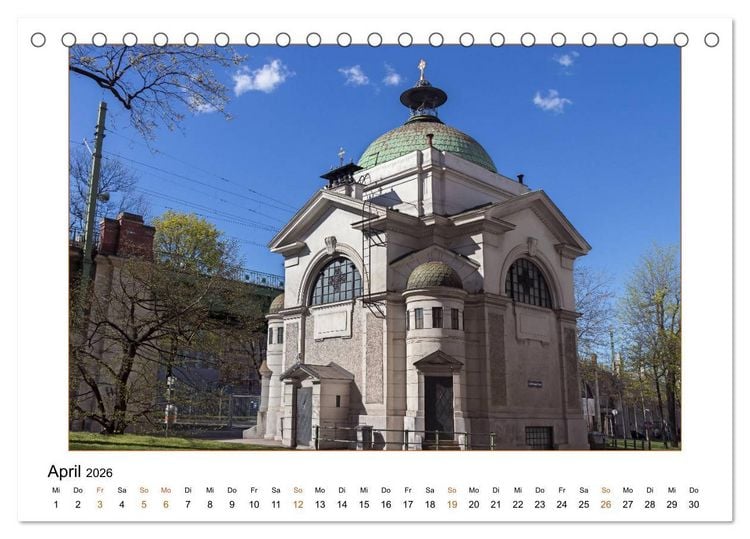 Produktbild: Otto Wagners Wien (Tischkalender 2026 DIN A5 quer), CALVENDO Monatskalender