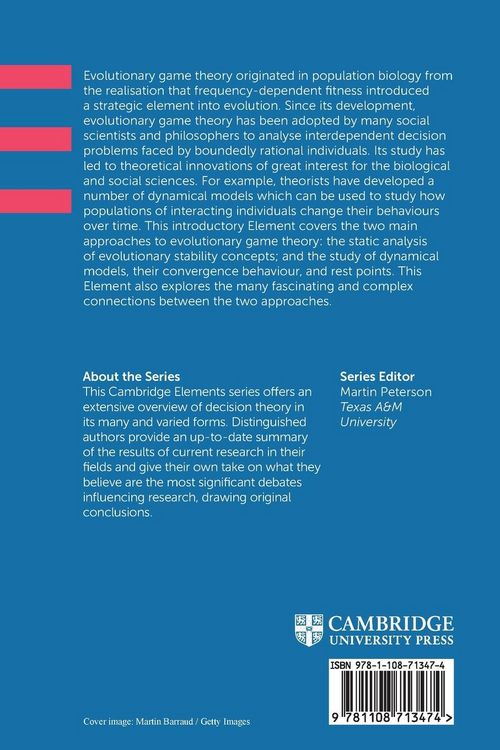Produktbild: Evolutionary Game Theory