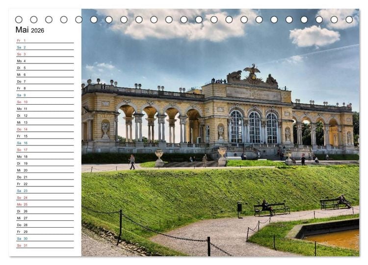 Produktbild: Wien - Haupstadt mit Charme (Tischkalender 2026 DIN A5 quer), CALVENDO Monatskalender