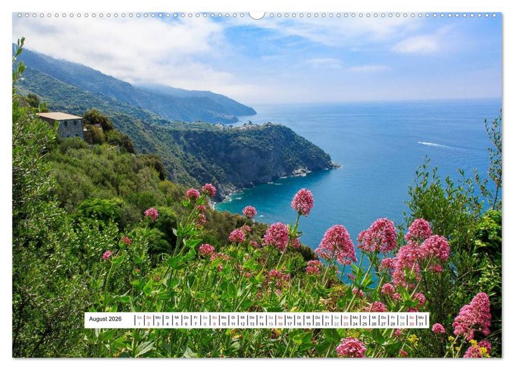 Produktbild: Cinque Terre Sentiero Azzurro (hochwertiger Premium Wandkalender 2026 DIN A2 quer), Kunstdruck in Hochglanz