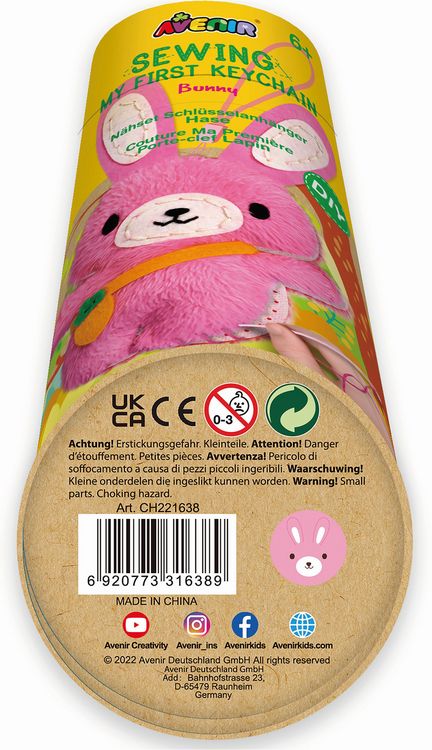 Produktbild: N&auml;hset Schl&uuml;sselanh&auml;nger Hase