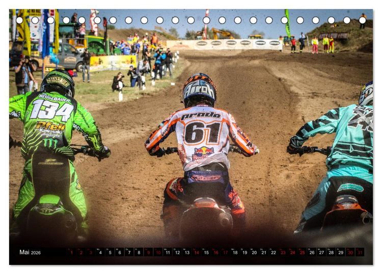 Produktbild: Motocross Racing 2026 (Tischkalender 2026 DIN A5 quer), CALVENDO Monatskalender