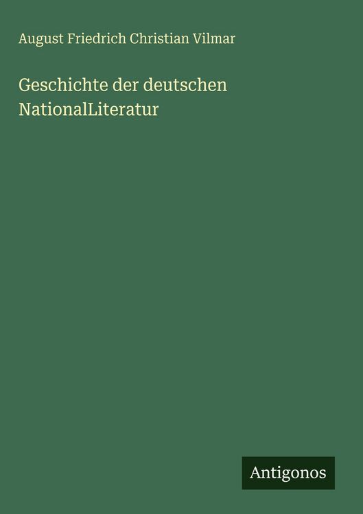Produktbild: Geschichte der deutschen NationalLiteratur