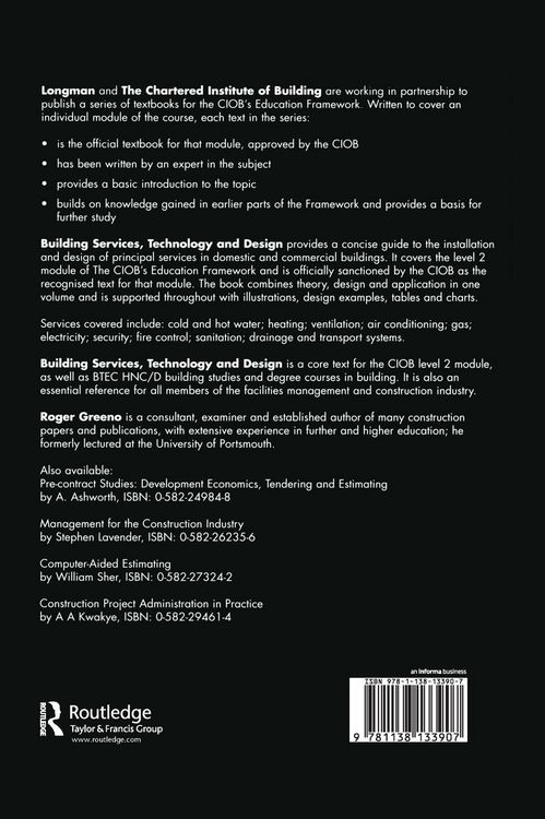 Produktbild: Building Services, Technology and Design
