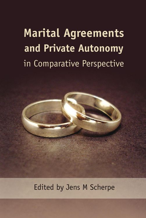 Produktbild: Marital Agreements and Private Autonomy in Comparative Perspective