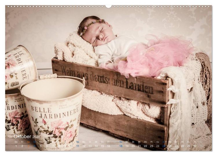 Produktbild: Baby - s&uuml;&szlig;e Tr&auml;ume (Wandkalender 2026 DIN A2 quer), CALVENDO Monatskalender